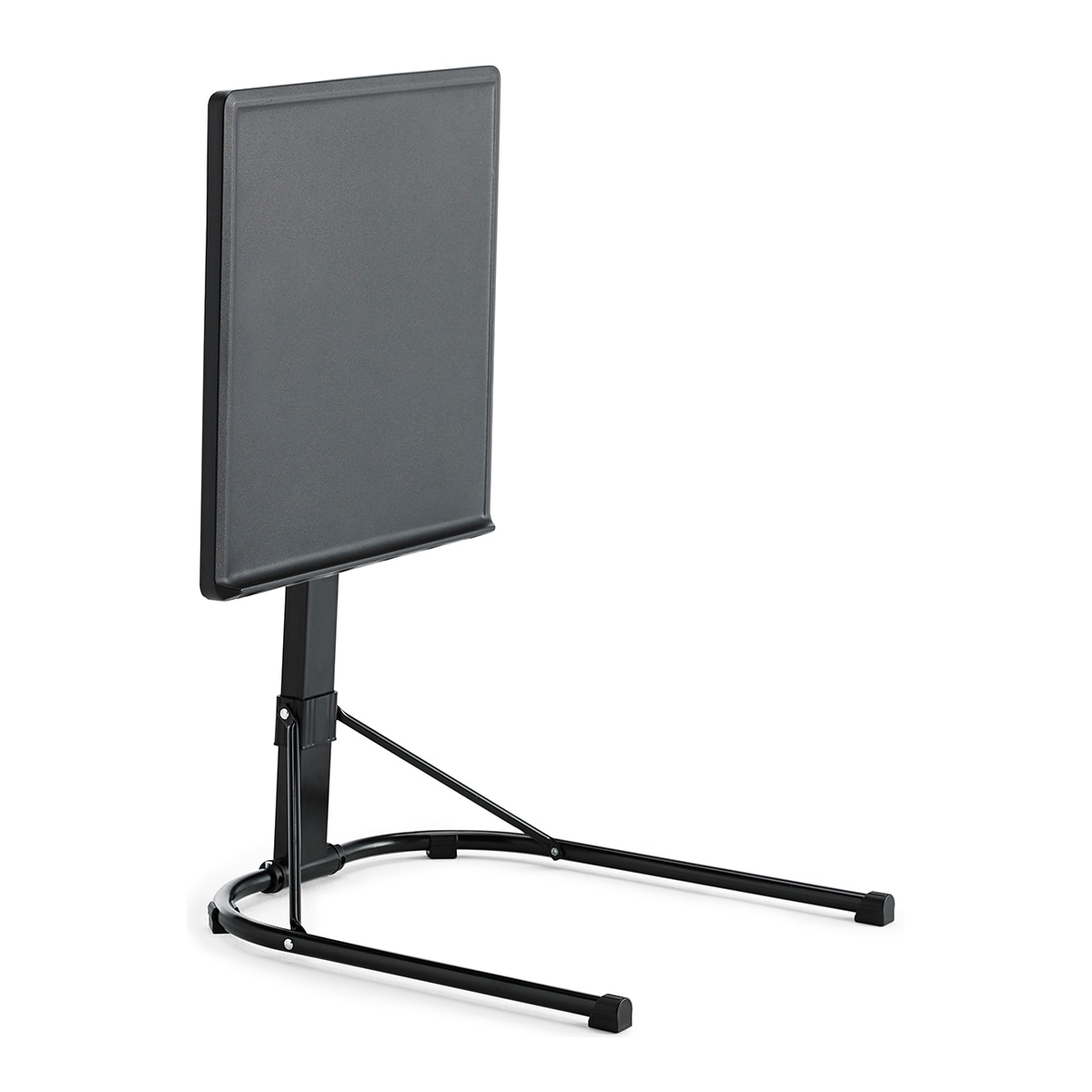Mesa Auxiliar Plegable con Altura Ajustable Negro-5