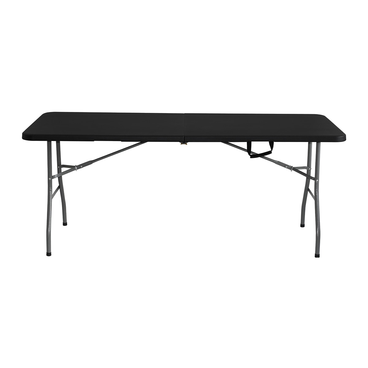Mesa plegable resina 180 cm Negro-2