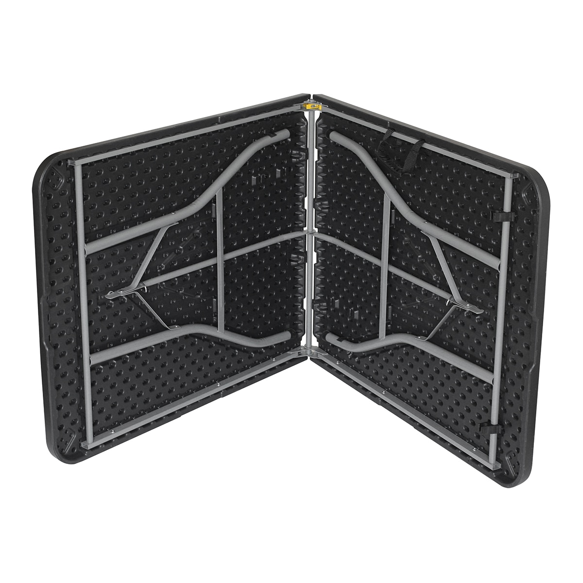 Mesa plegable resina 180 cm Negro-3