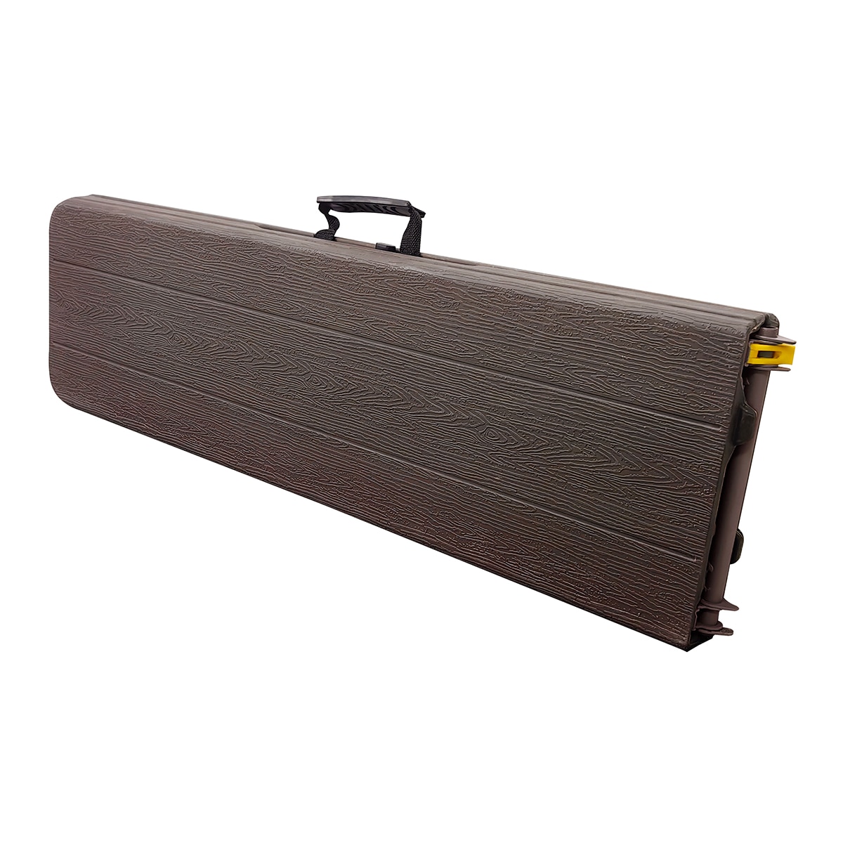 Banco plegable resina Wood 183 cm Marrón oscuro-3