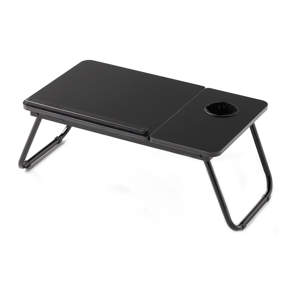 Mesa Auxiliar Portátil Plegable Plus Negro-2
