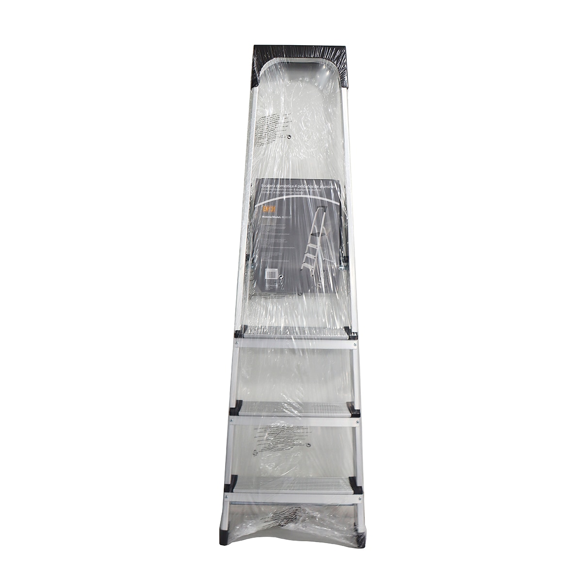 Escalera Doméstica Aluminio 4 Peldaños Aluminio-8
