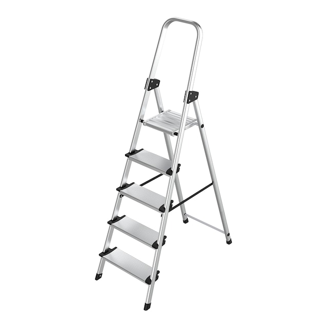 Imagem 0 de Escada Doméstica Alumínio 5 Degraus Largos