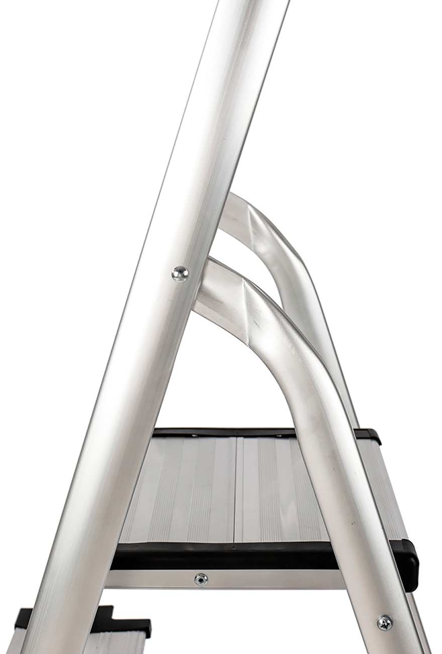 Escalera Doméstica Aluminio 5 Peldaños Anchos Aluminio-4