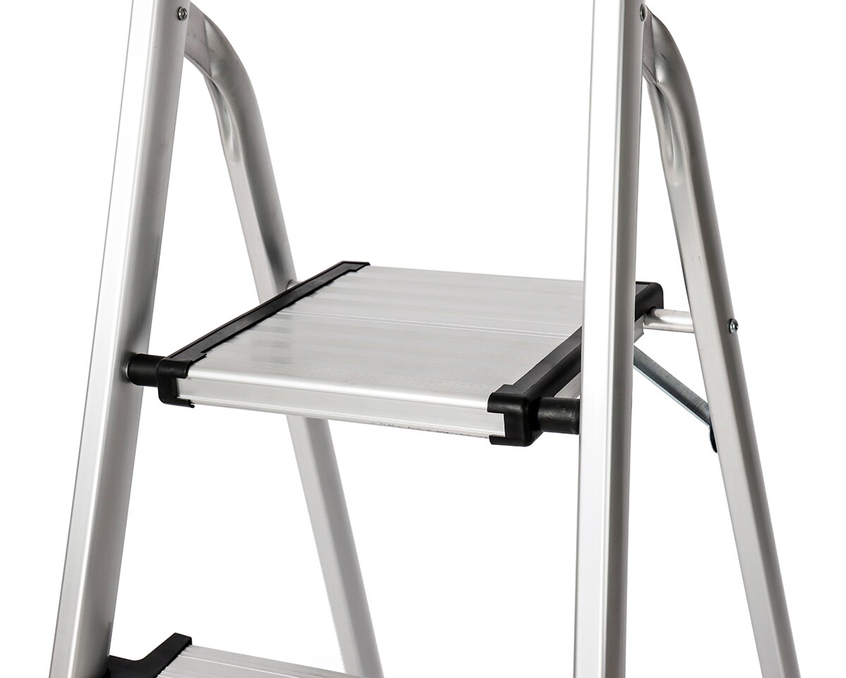 Escada Doméstica Alumínio 6 Degraus Largos Alumínio-7