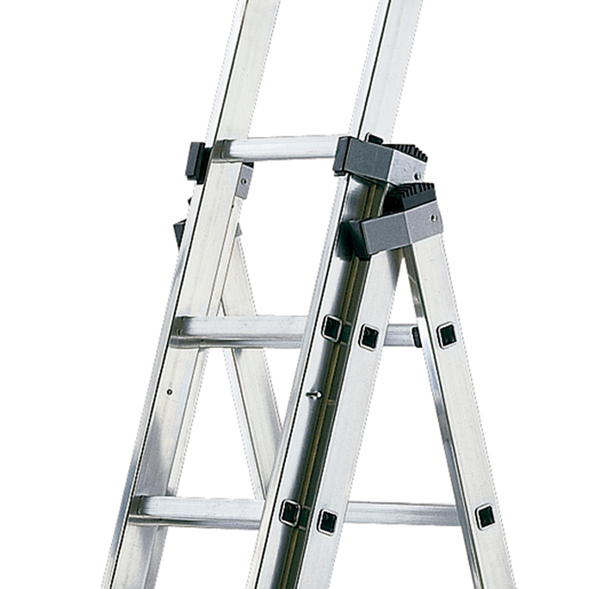 Escalera Profesional 3 Tramos y 7 Peldaños Aluminio-4