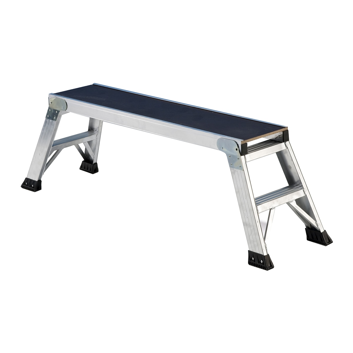 Plataforma Trabajo Plegable con 1 Peldaño 52 cm Acero / Negro-3