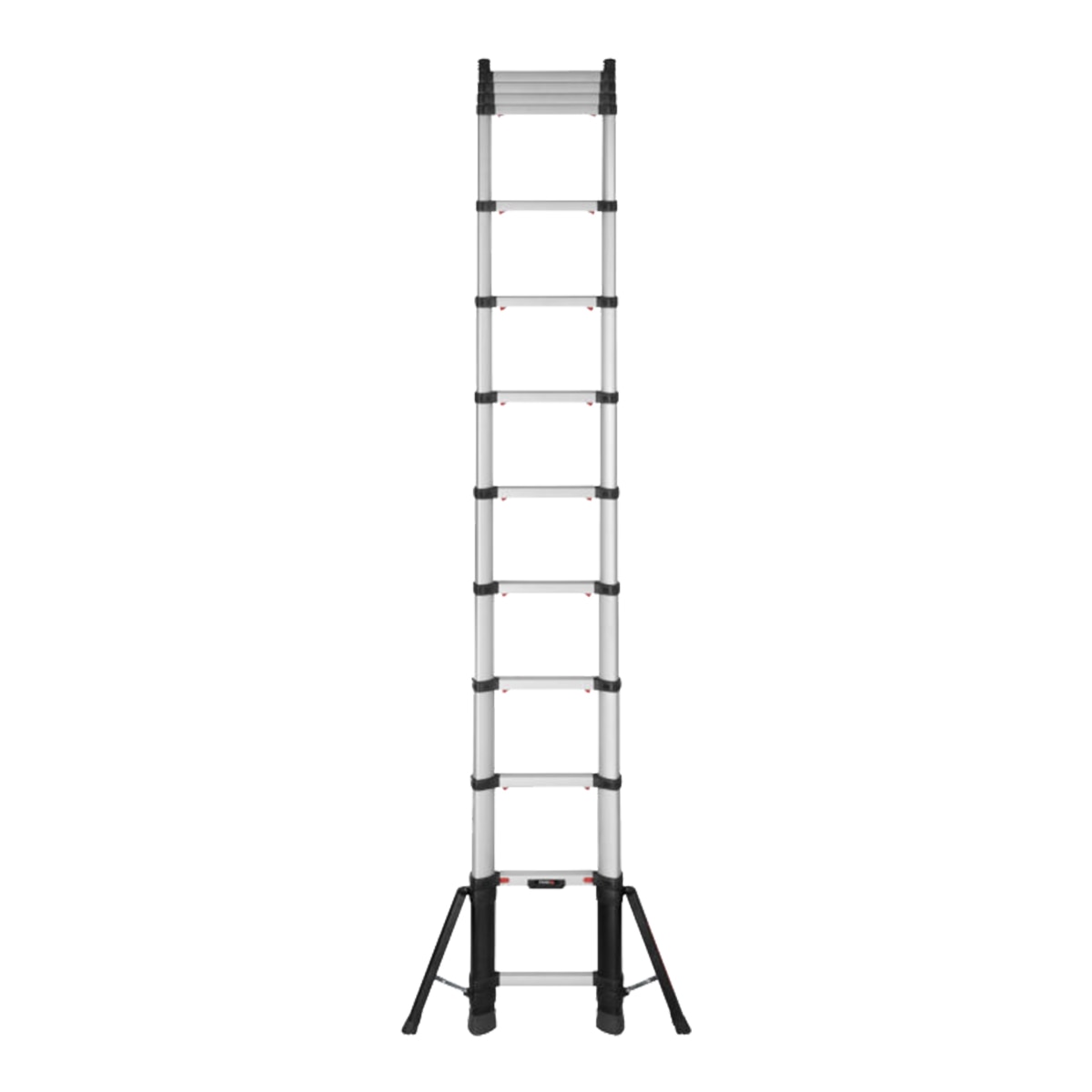Escalera Telescópica Prime Line 4,10 m - 13 Peldaños Acero / Negro-4
