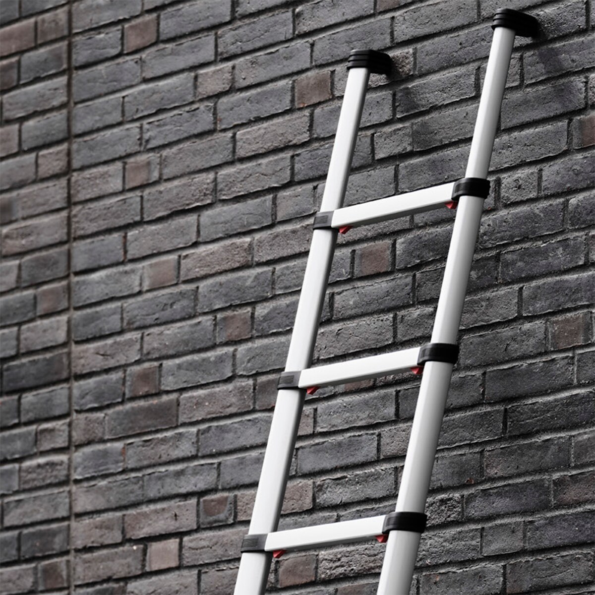 Escada Telescópica Prime Line 3,50 m - 11 Degraus Aço/Preto-8