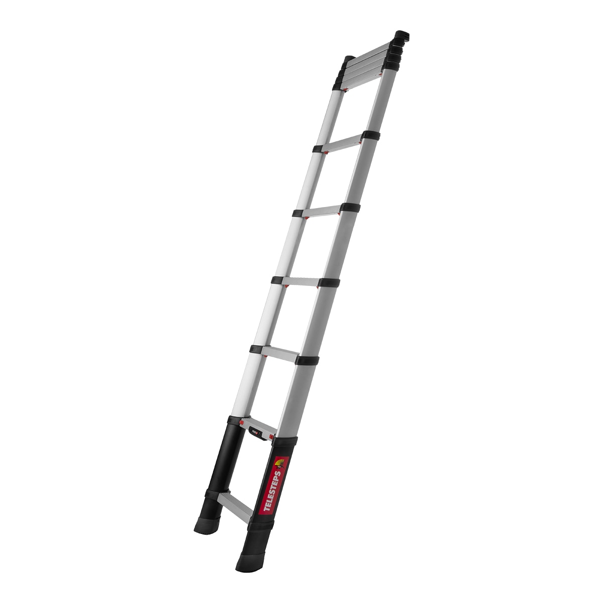 Escalera Telescópica Prime Line 3 m - 9 Peldaños Acero / Negro-2
