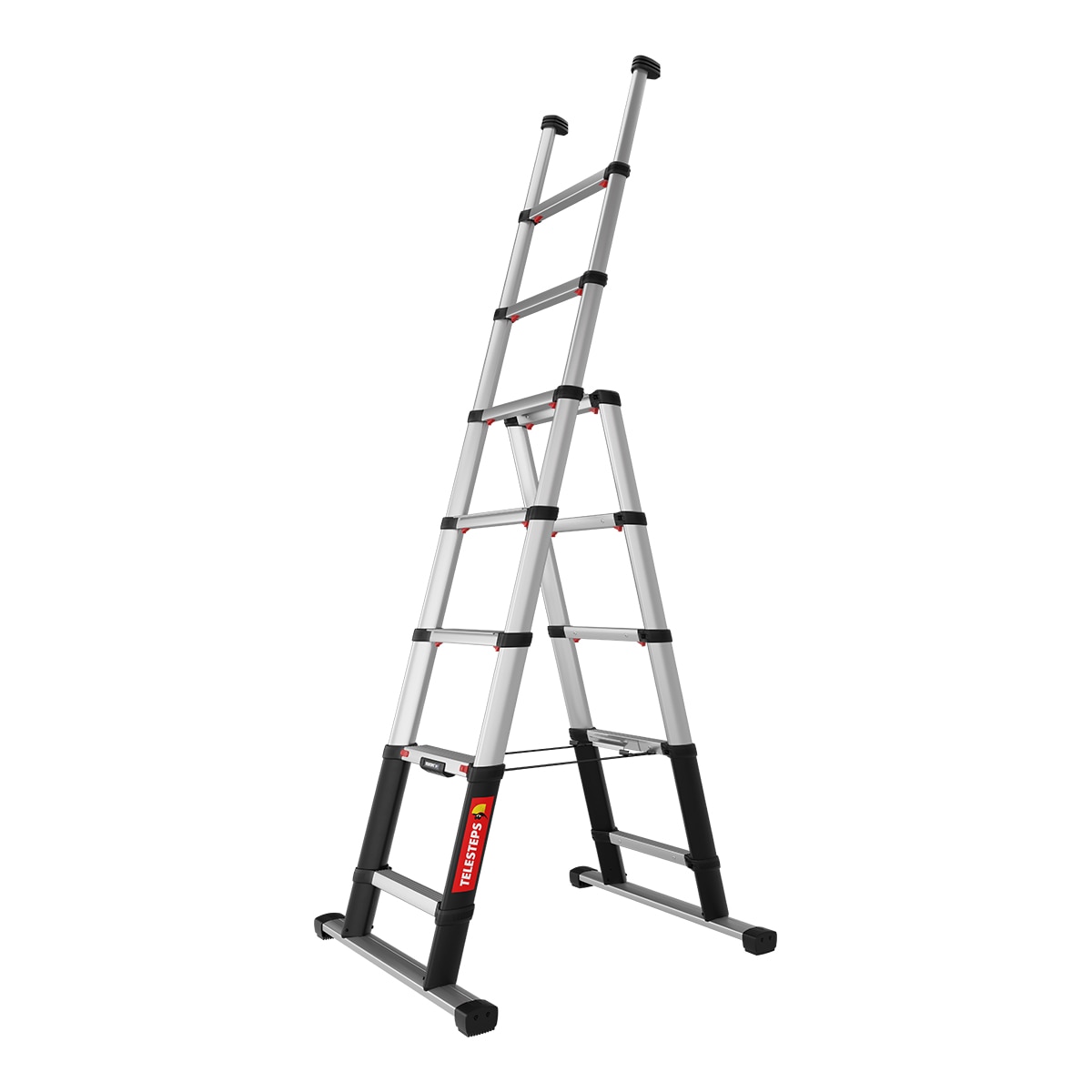 Escalera Telescópica 2 tramos Combi Line 2,30 m Acero / Negro-2