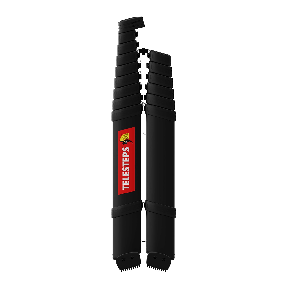 Escada Telescópica 2 Secções Combi Line - 3 m Aço/Preto-4