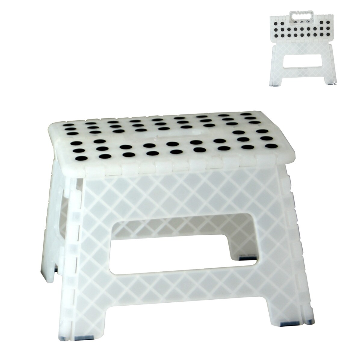 Taburete Plegable Plástico Colores Cristal-2