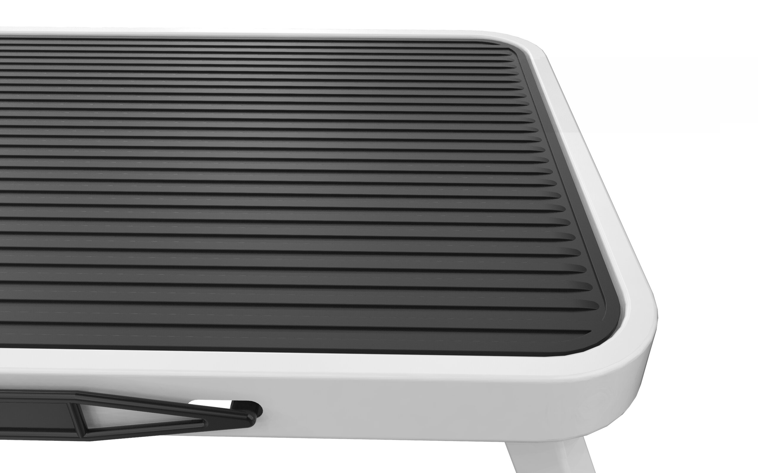 Taburete Plegable Acero 1 peldaños Blanco-6