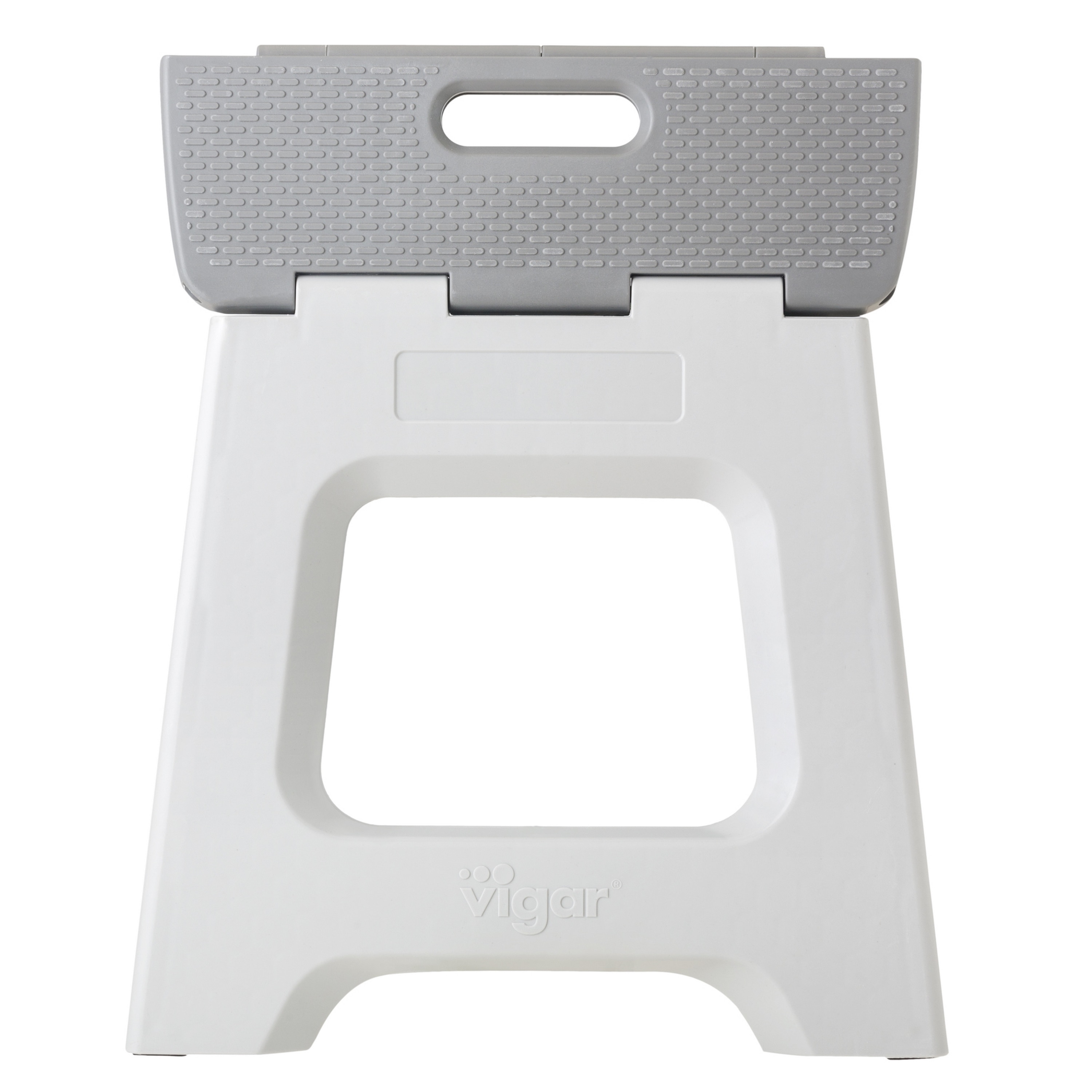 Taburete Plegable Plástico Compact 32 cm Gris-2