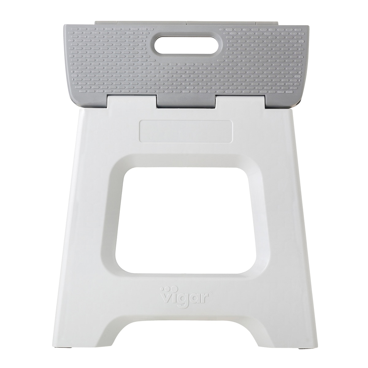 Taburete Plegable Plástico Compact 32 cm + Colgador Gris-4