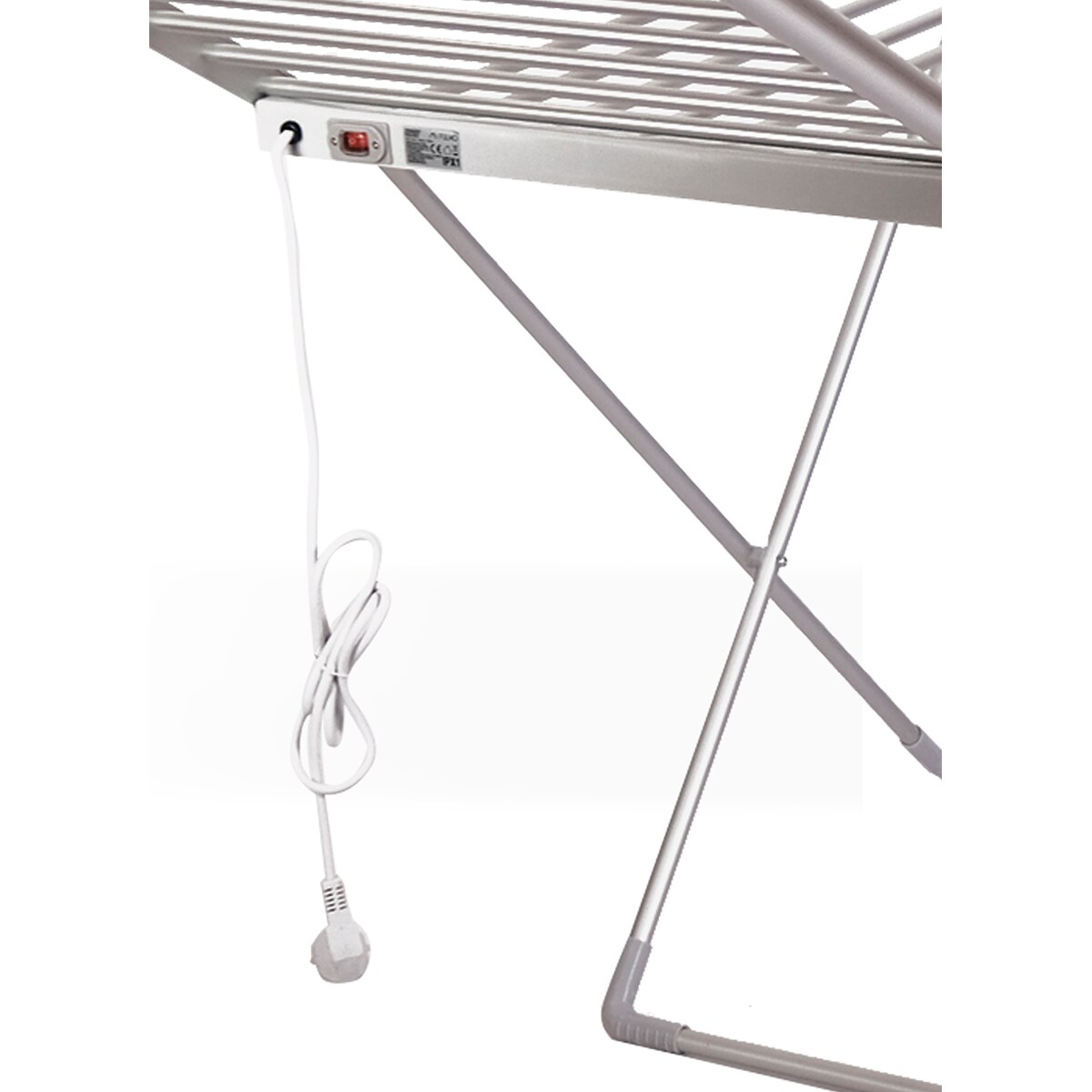 Estendal Elétrico Dobrável Cinzento-5