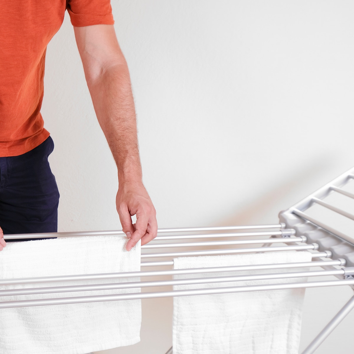 Estendal Elétrico Dobrável Cinzento-7