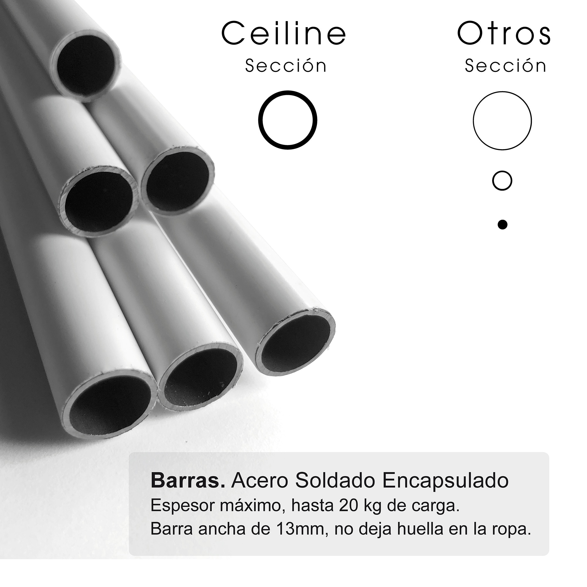 Estendal de Teto com Manivela Ceiline Branco-5