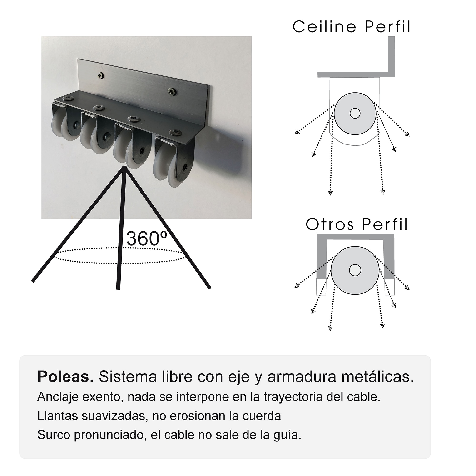 Estendal de Teto com Manivela Ceiline Branco-7