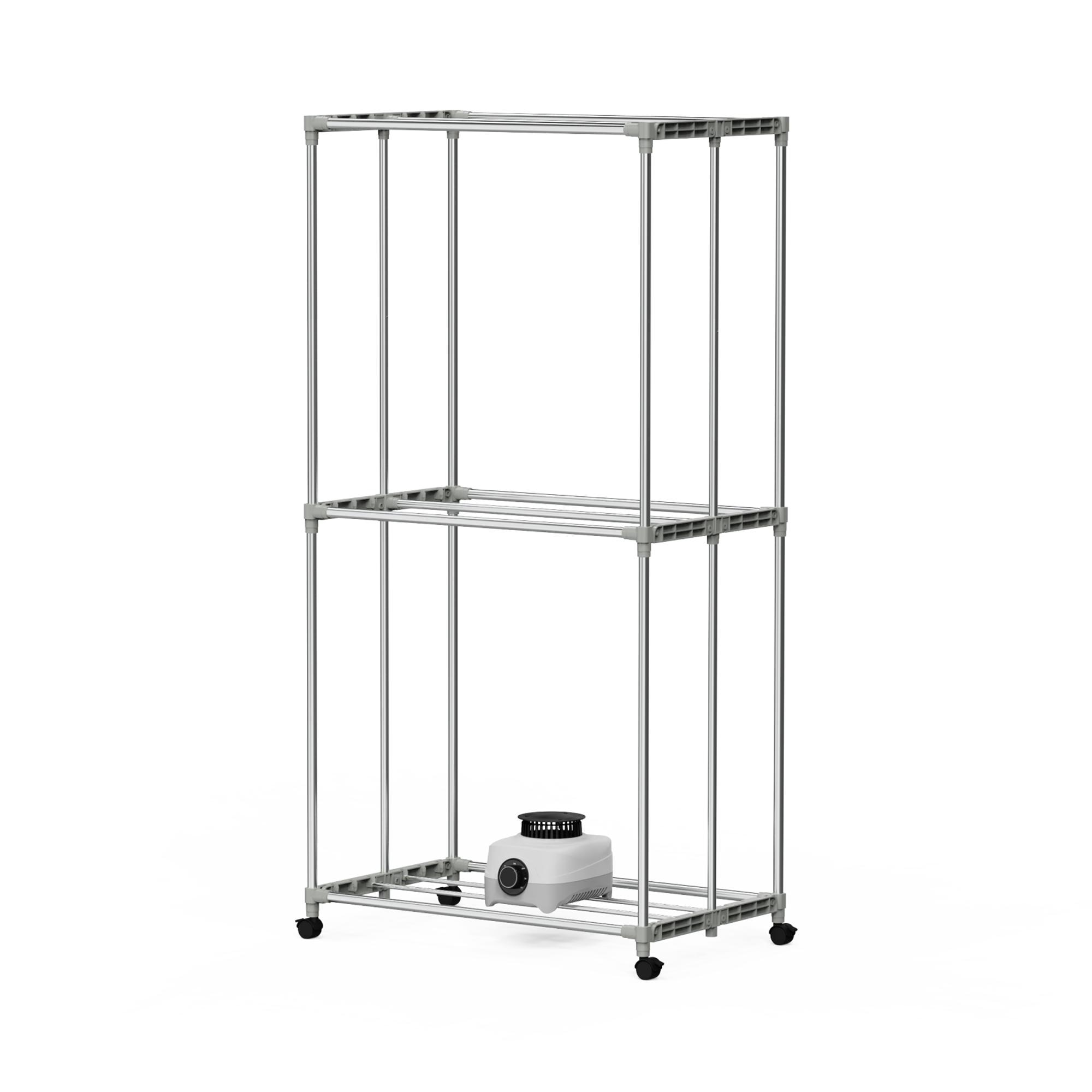 Imagen 9 de Tendedero secador eléctrico GOBI 90X45X175 CM 18K-1000W/1600W - Gris Gris