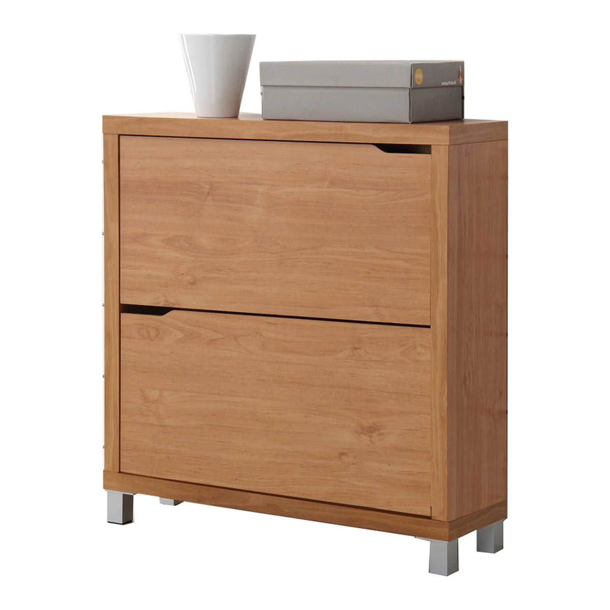 Imagen 0 de Mueble Zapatero 2 Trampones Kubox Acabado Cerezo