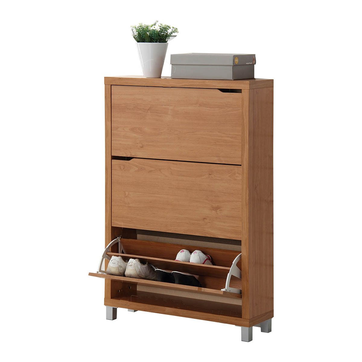 Imagen 0 de Mueble Zapatero 3 Trampones Kubox Acabado Arce