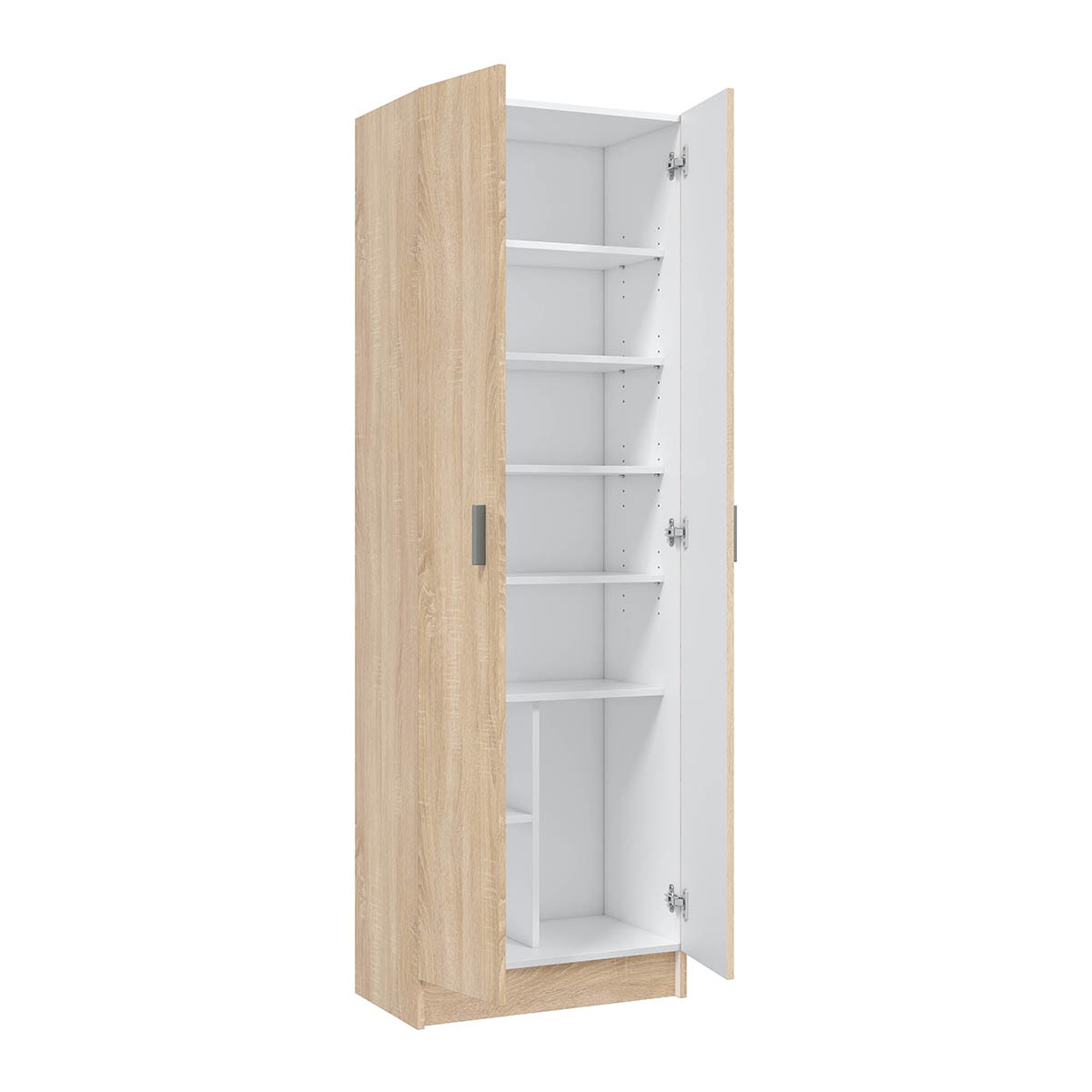 Zapatero Alto 2 Puertas Acabado Roble Roble natural-2