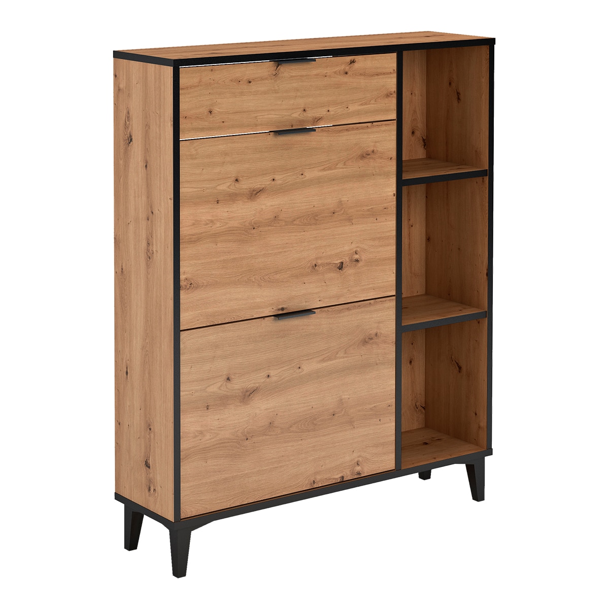 Imagem 0 de Sapateira de Melamina 2 Compartimentos + 1 Gaveta + 3 Prateleiras - 10 Pares