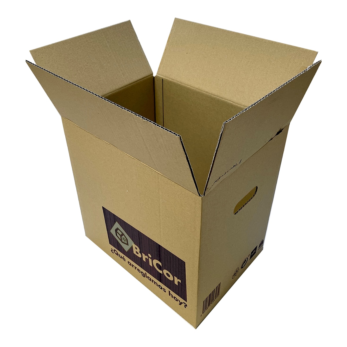 Caja de Mudanza con Asas 40x40x30 cm - 48 l Marrón-2