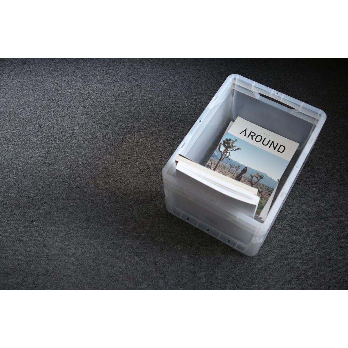 Caja Eurobox Plástico Transparente 40x30x22 cm Transparente-4