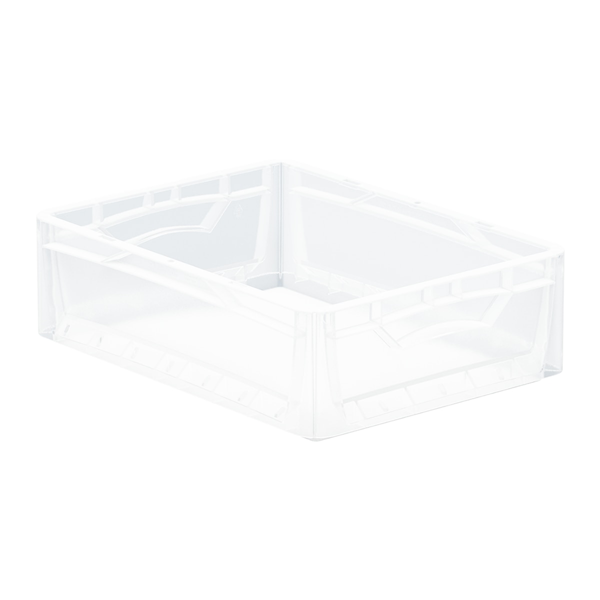 Imagem 0 de Caixa Eurobox de Plástico Transparente - 40 x 30 x 12 cm