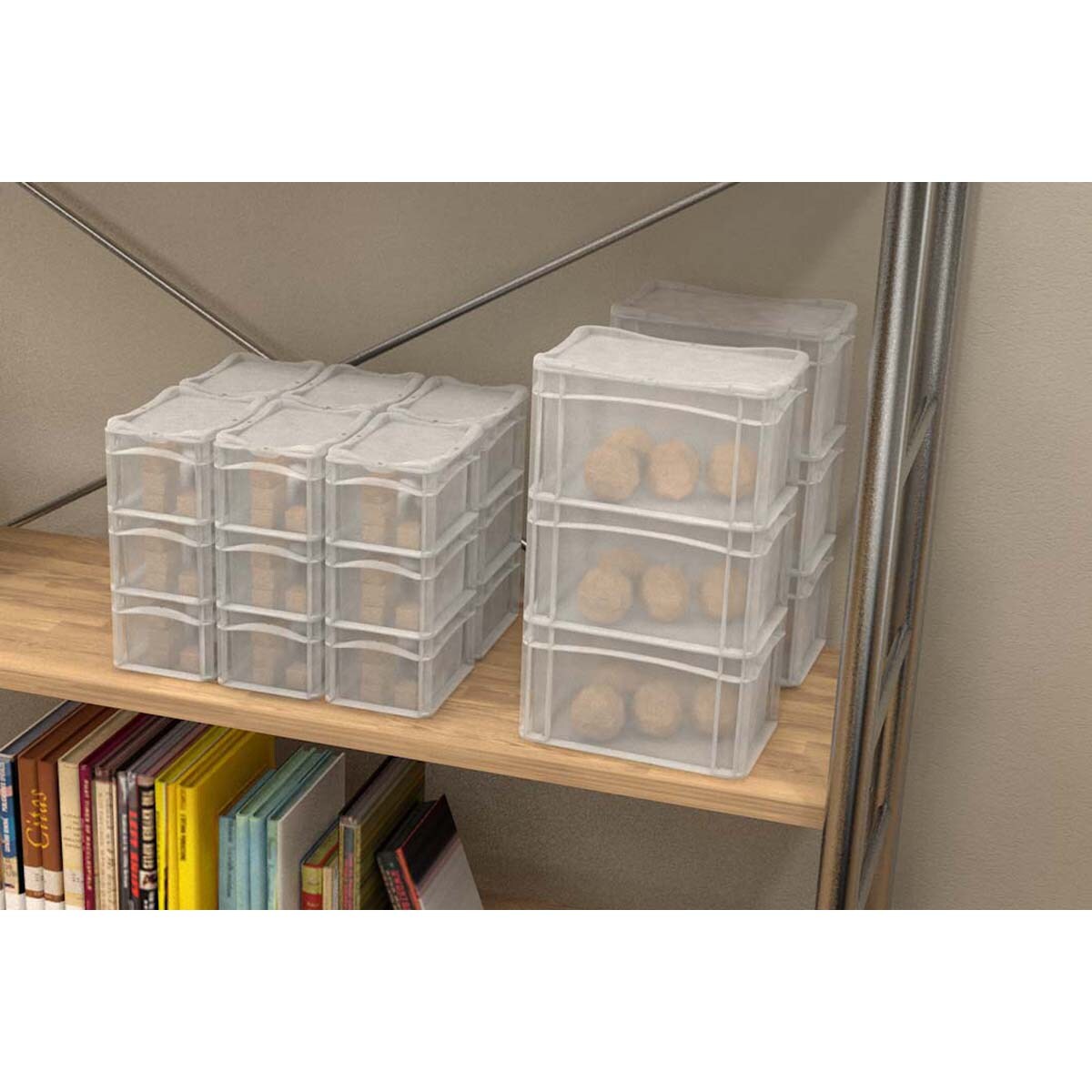 Tampa Click para Caixa Eurobox - 20 x 15 cm Transparente-4