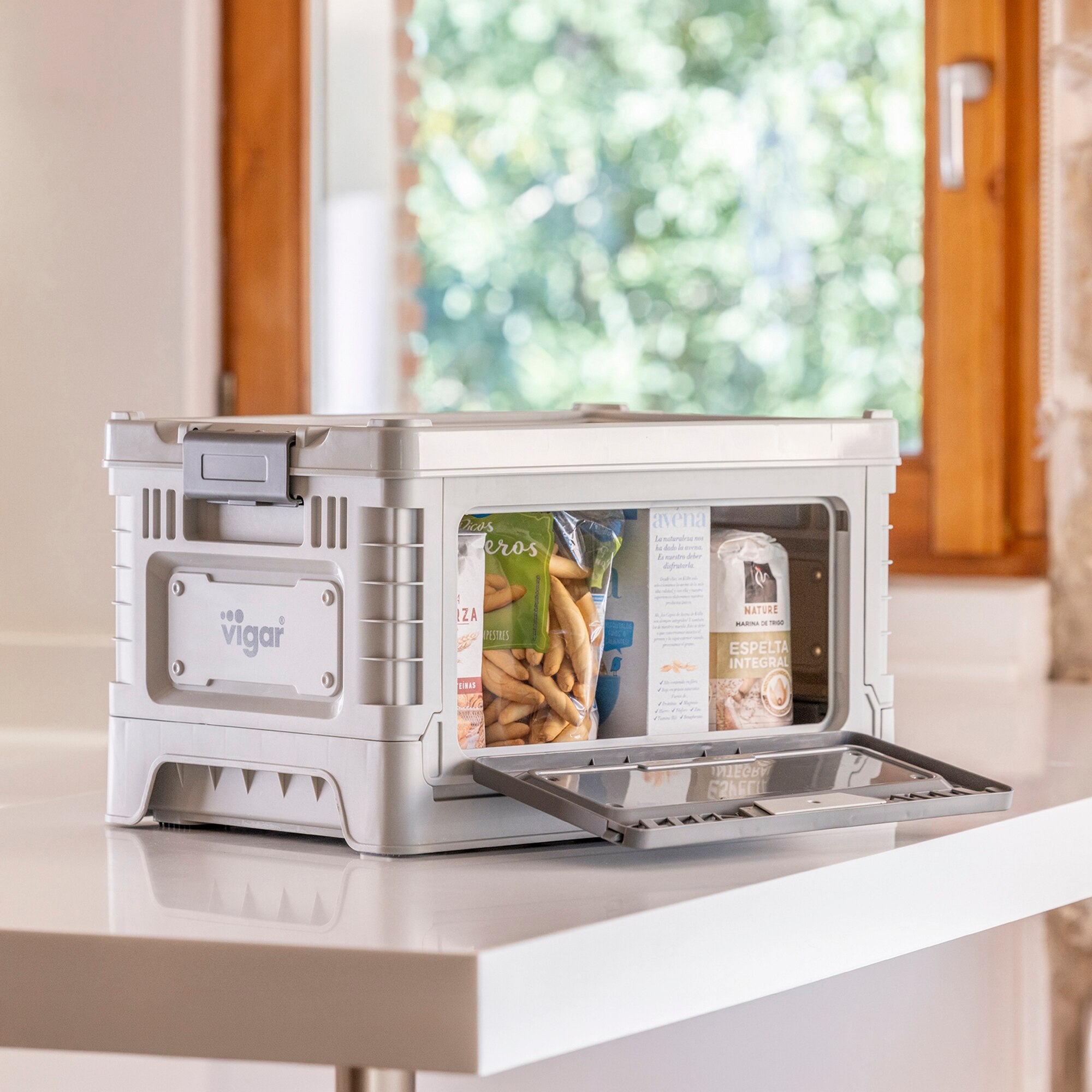 Caja 30 litros Compact Plegable Versatil Gris-5