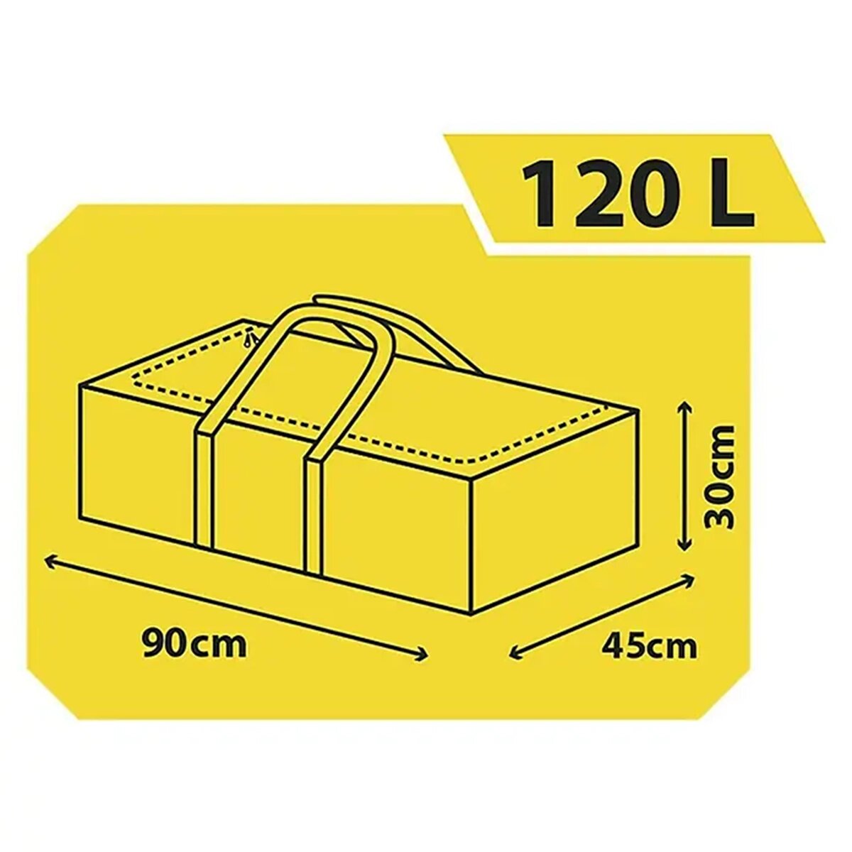 Saco Multiusos Profissional Taurus de 120 litros Cinzento-3
