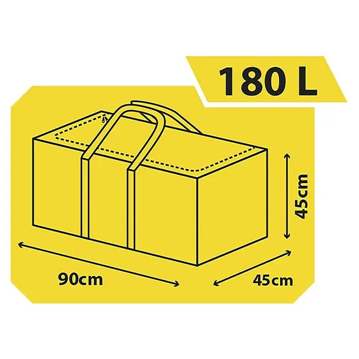 Saco Multiusos Profissional Taurus de 180 litros Cinzento-4