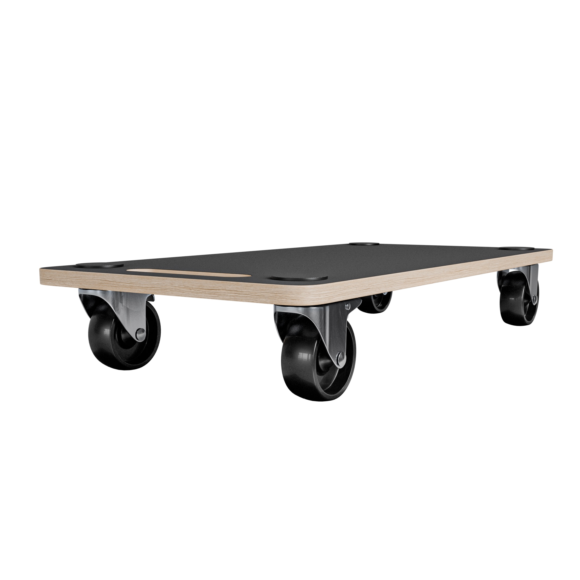 Soporte Rodante Rectangular 200 kg Negro-5