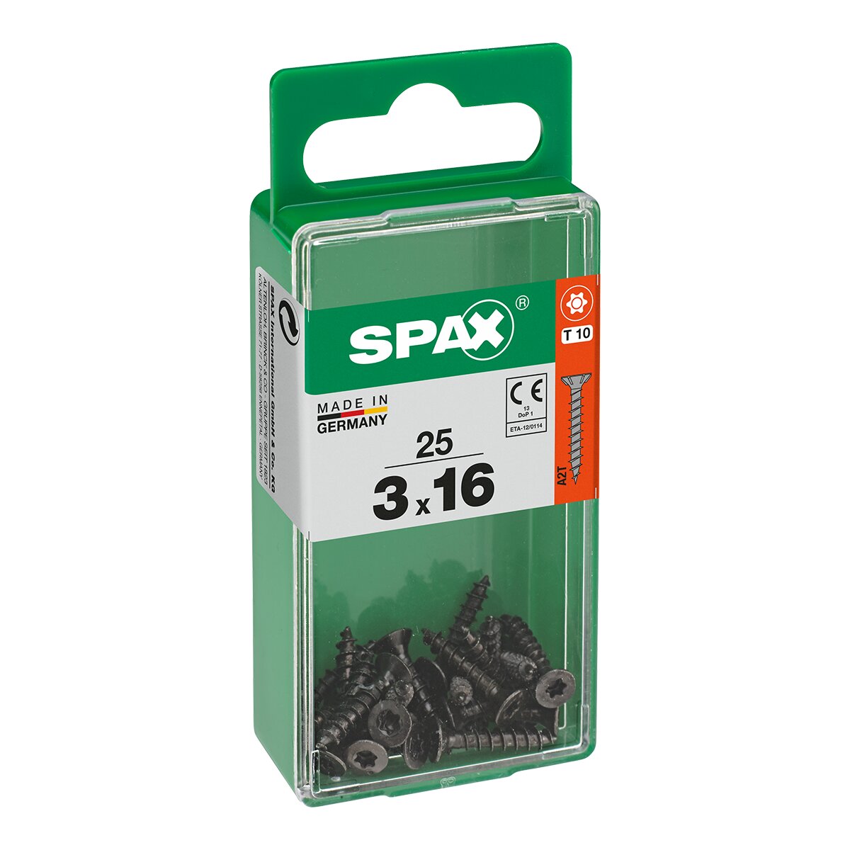 Imagen 0 de Tornillo Cabeza Plana T-Star Pavonado Ø3 x 16 mm - Caja 25 Uds