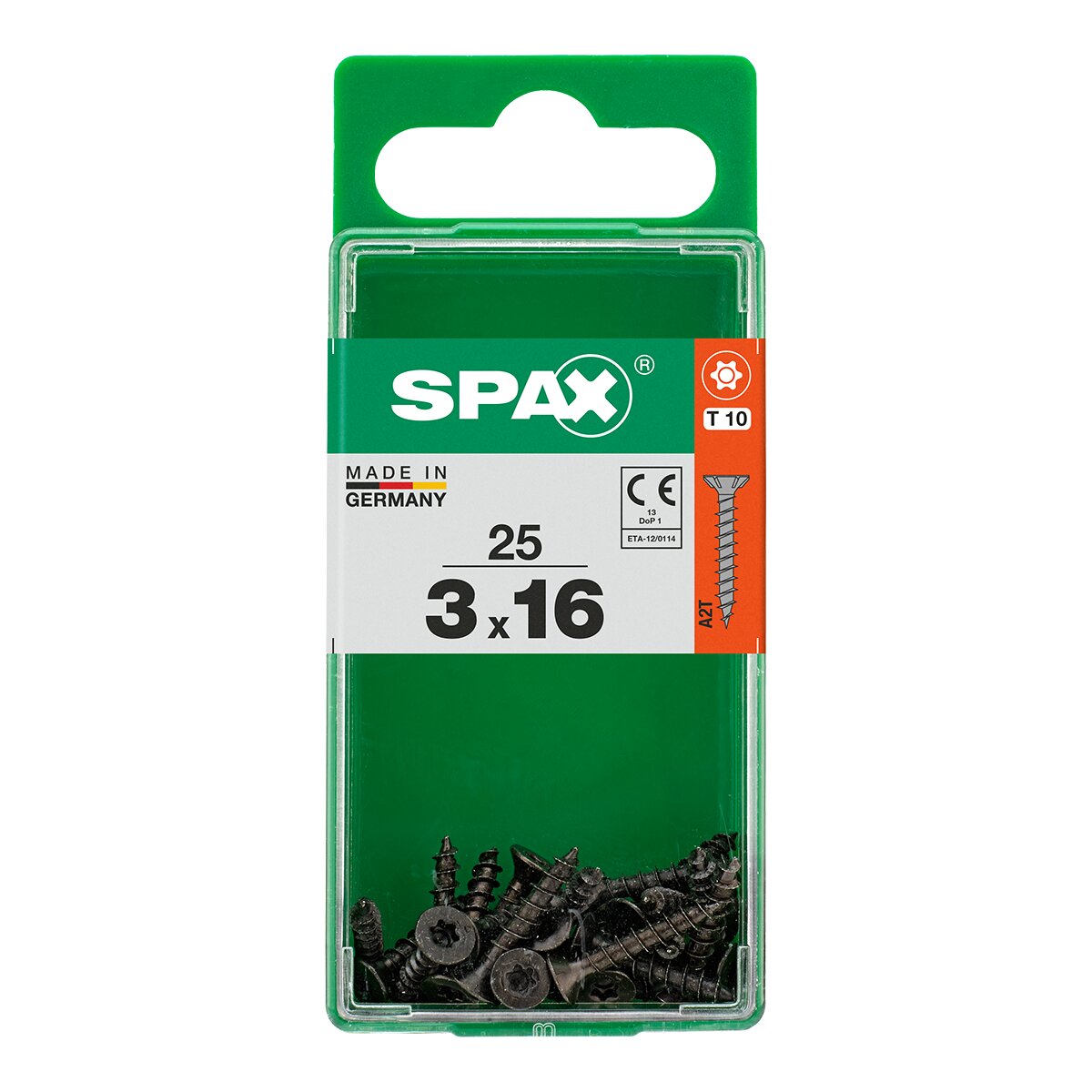 Tornillo Cabeza Plana T-Star Pavonado Ø3 x 16 mm - Caja 25 Uds Pavonado-2