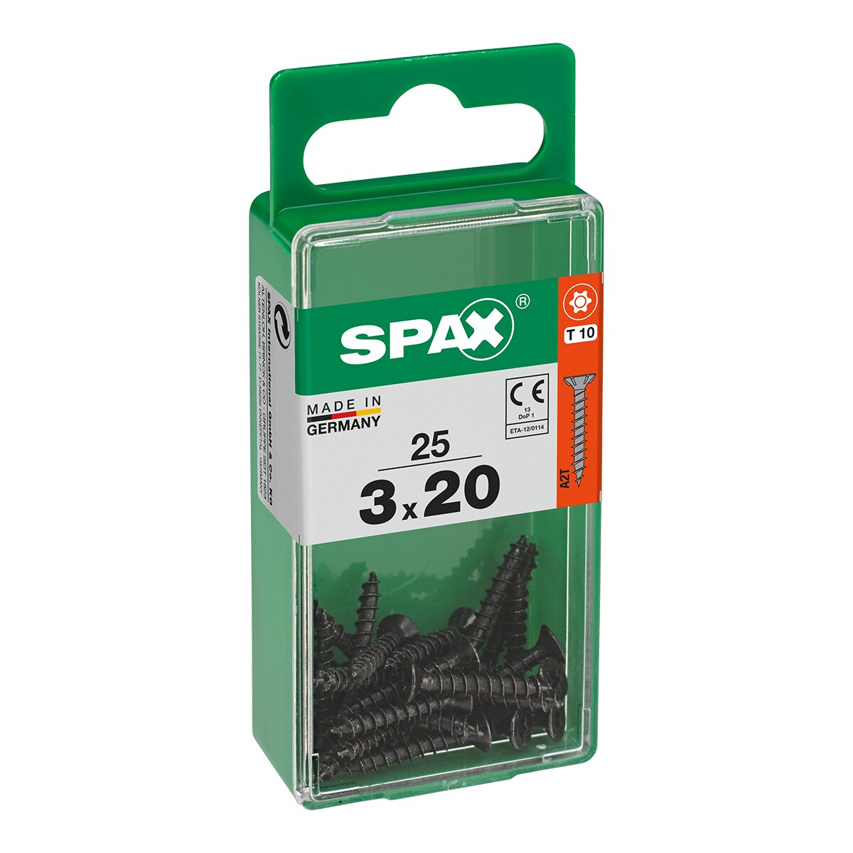 Imagen 0 de Tornillo Cabeza Plana T-Star Pavonado Ø3 x 20 mm - Caja 25 Uds