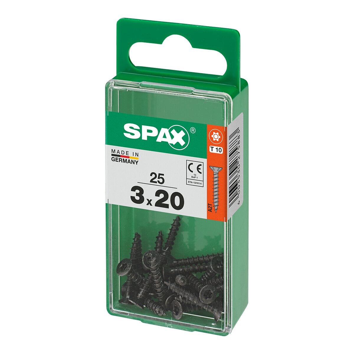 Tornillo Cabeza Plana T-Star Pavonado Ø3 x 20 mm - Caja 25 Uds Pavonado-3