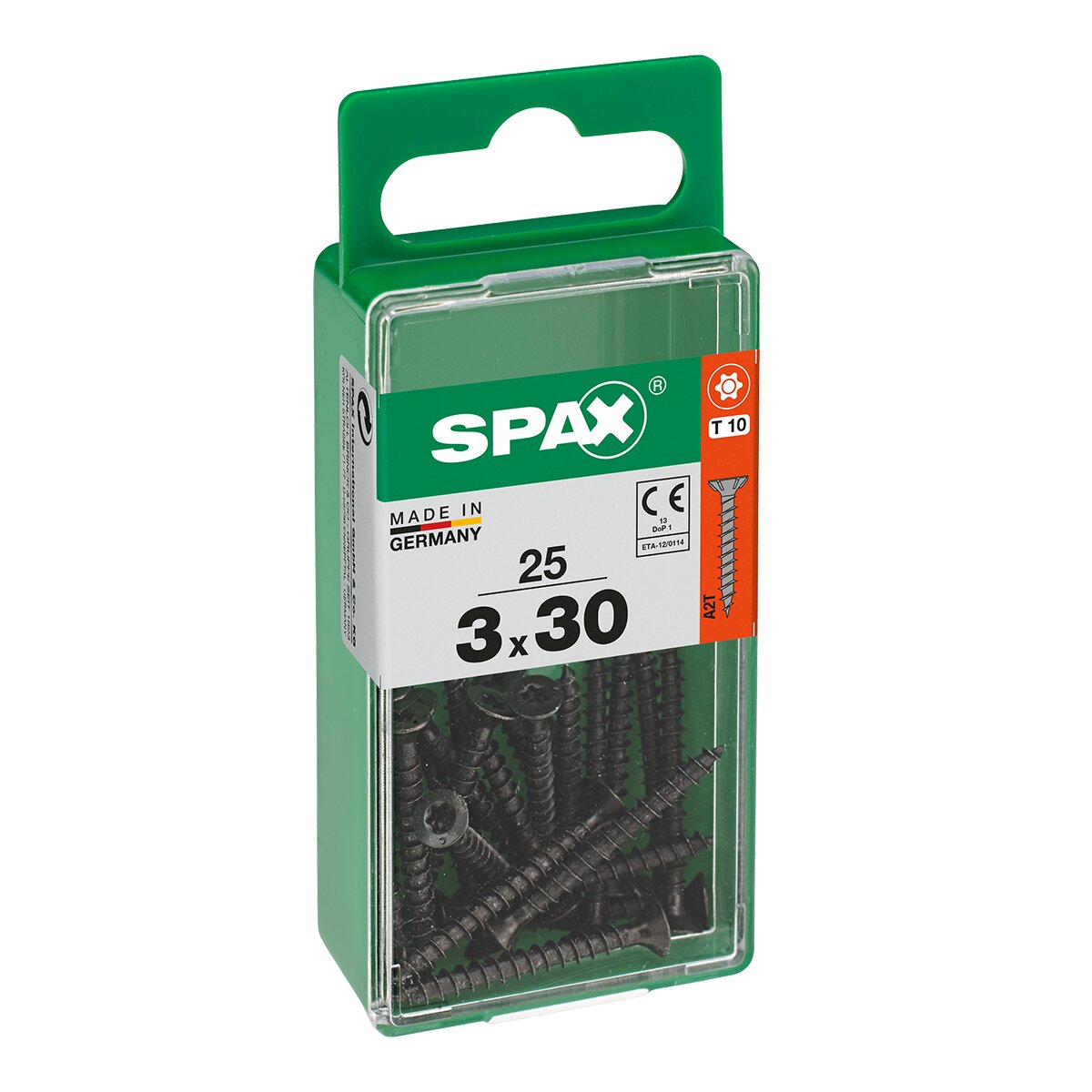 Imagen 0 de Tornillo Cabeza Plana T-Star Pavonado Ø3 x 30 mm - Caja 25 Uds