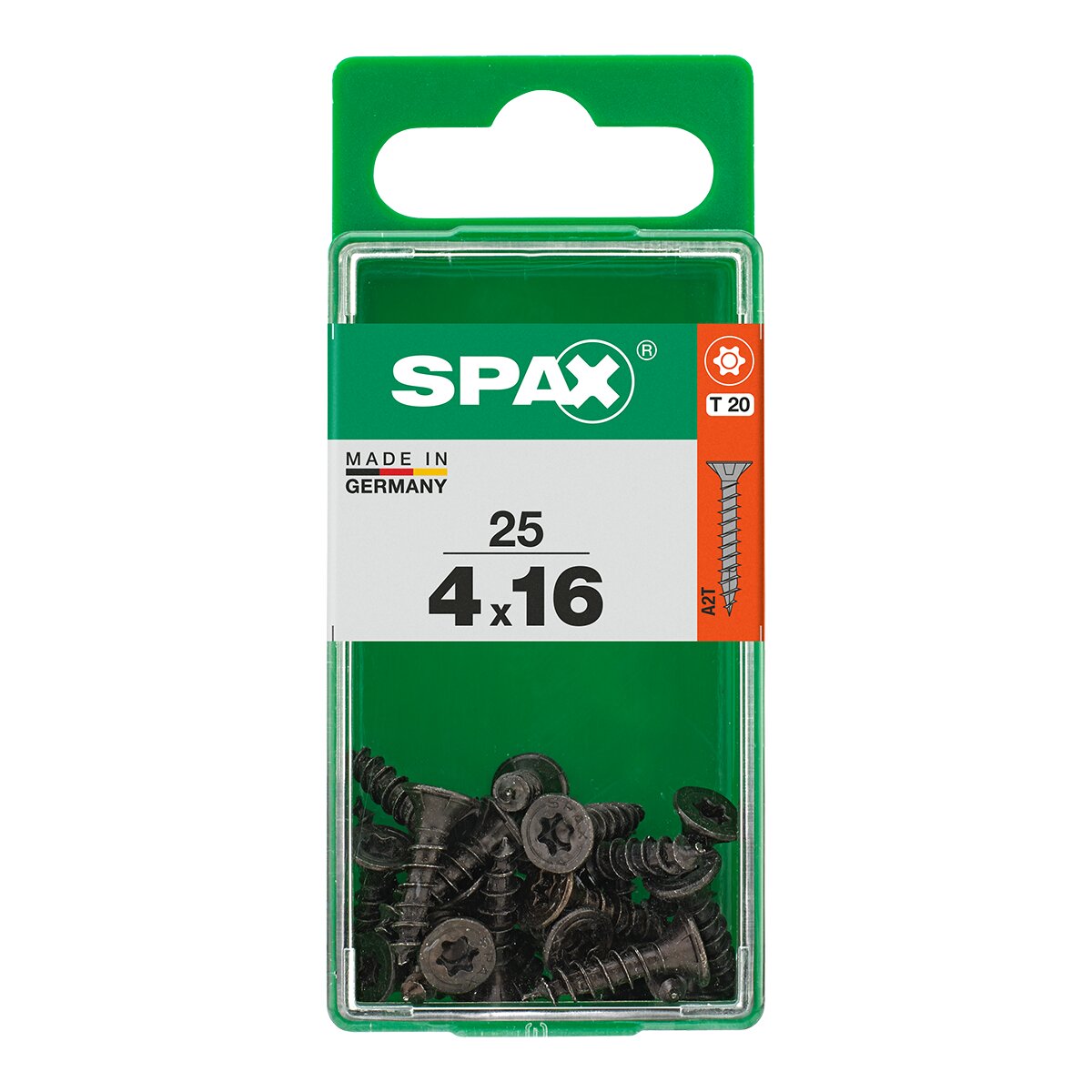 Tornillo Cabeza Plana T-Star Pavonado Ø4 x 16 mm - Caja 25 Uds Pavonado-2