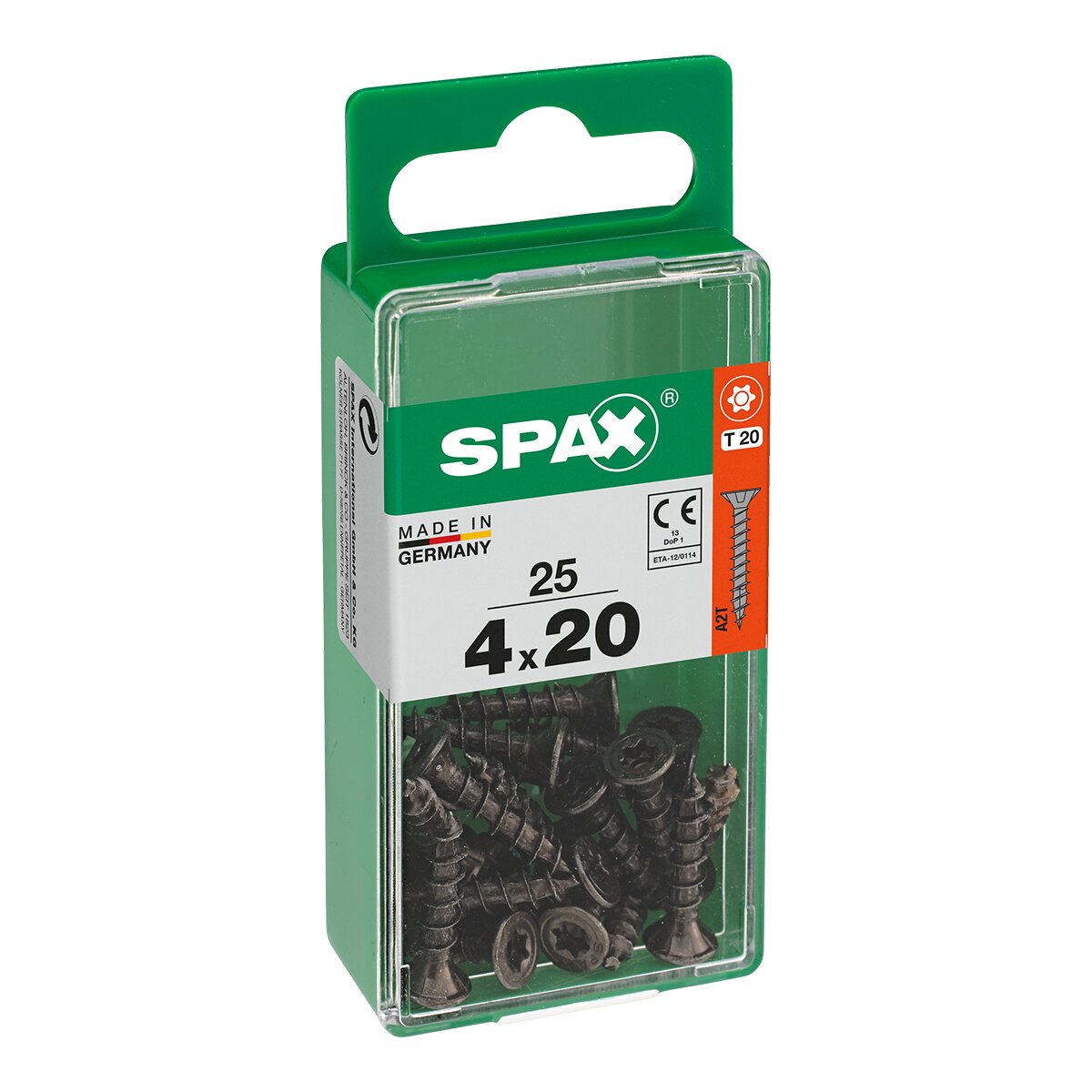 Imagen 0 de Tornillo Cabeza Plana T-Star Pavonado Ø4 x 20 mm - Caja 25 Uds
