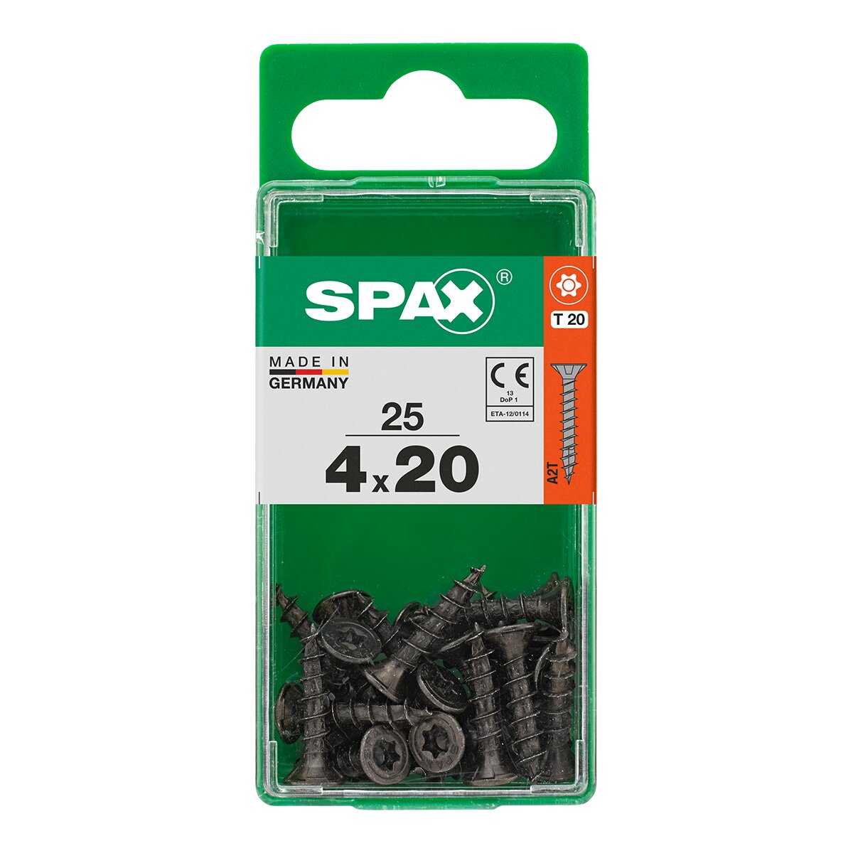 Tornillo Cabeza Plana T-Star Pavonado Ø4 x 20 mm - Caja 25 Uds Pavonado-2