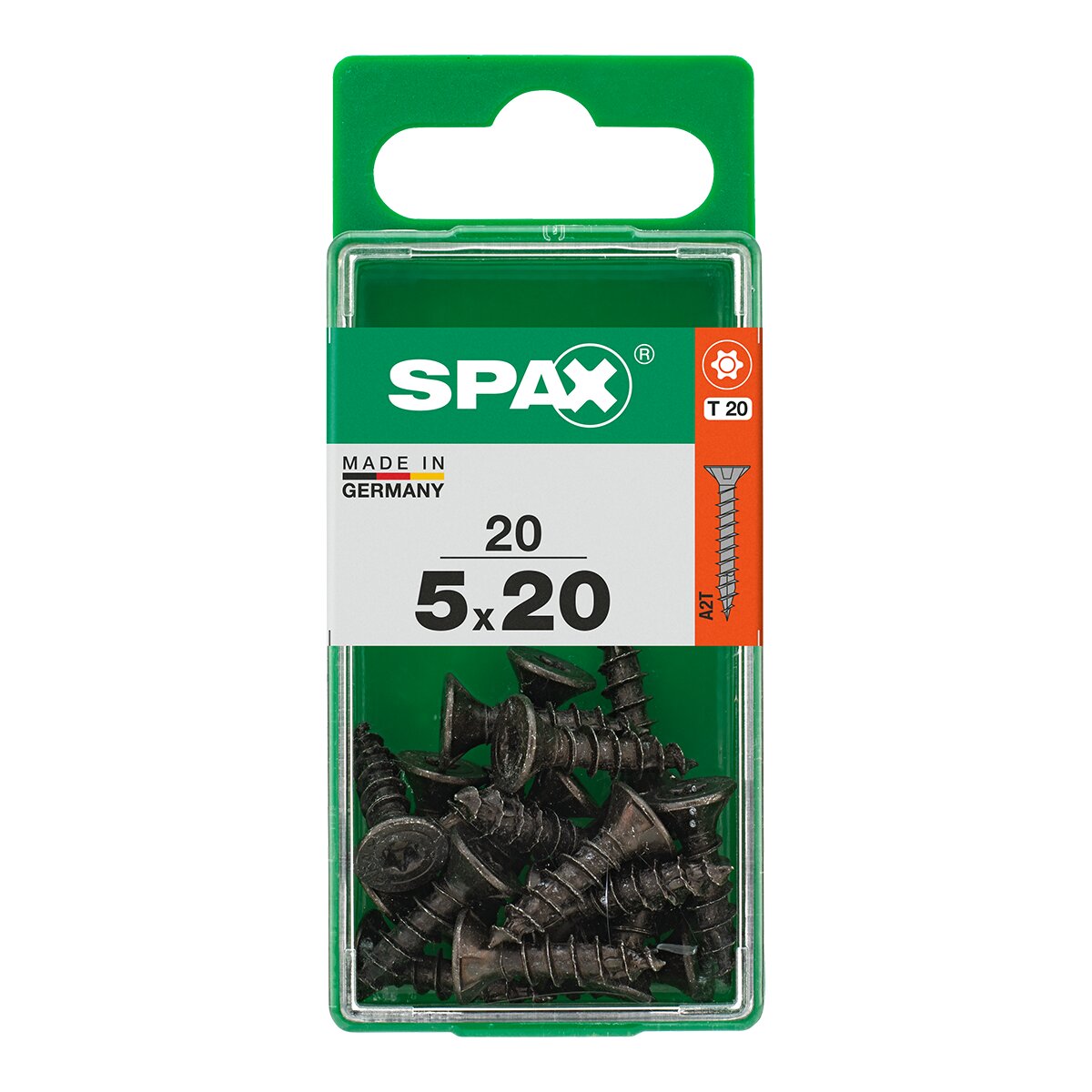 Tornillo Cabeza Plana T-Star Pavonado Ø5 x 20 mm - Caja 20 Uds Pavonado-2
