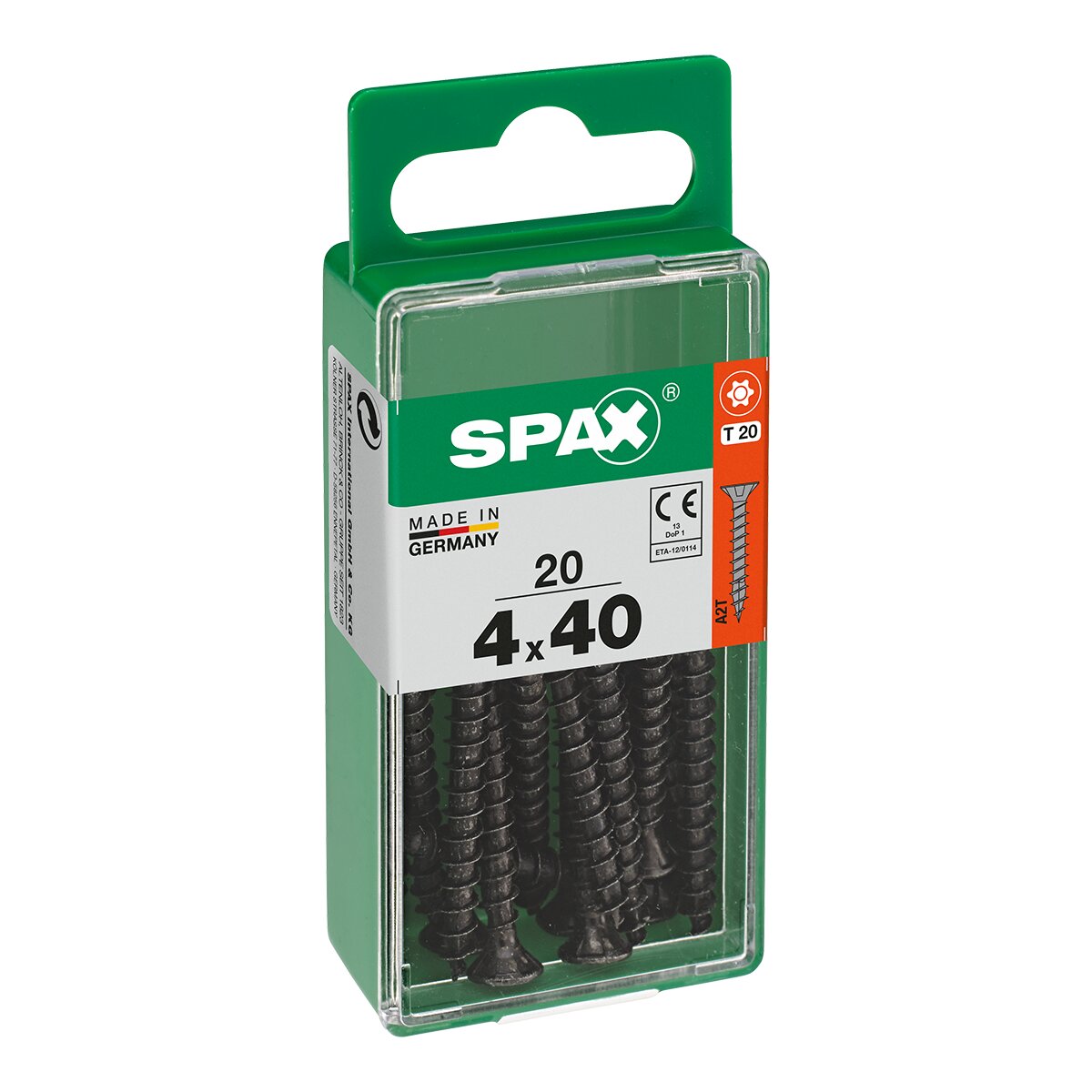 Imagen 0 de Tornillo Cabeza Plana T-Star Pavonado Ø4 x 40 mm - Caja 20 Uds