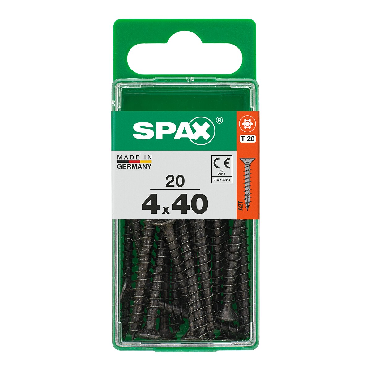 Tornillo Cabeza Plana T-Star Pavonado Ø4 x 40 mm - Caja 20 Uds Pavonado-2