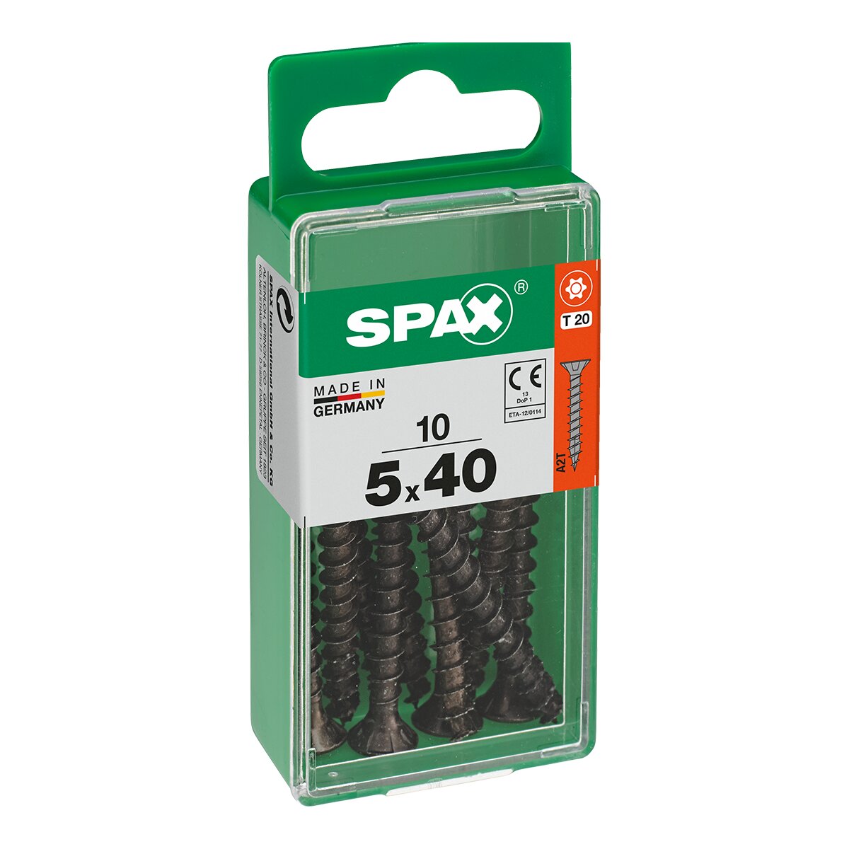 Imagen 0 de Tornillo Cabeza Plana T-Star Pavonado Ø5 x 40 mm - Caja 10 Uds