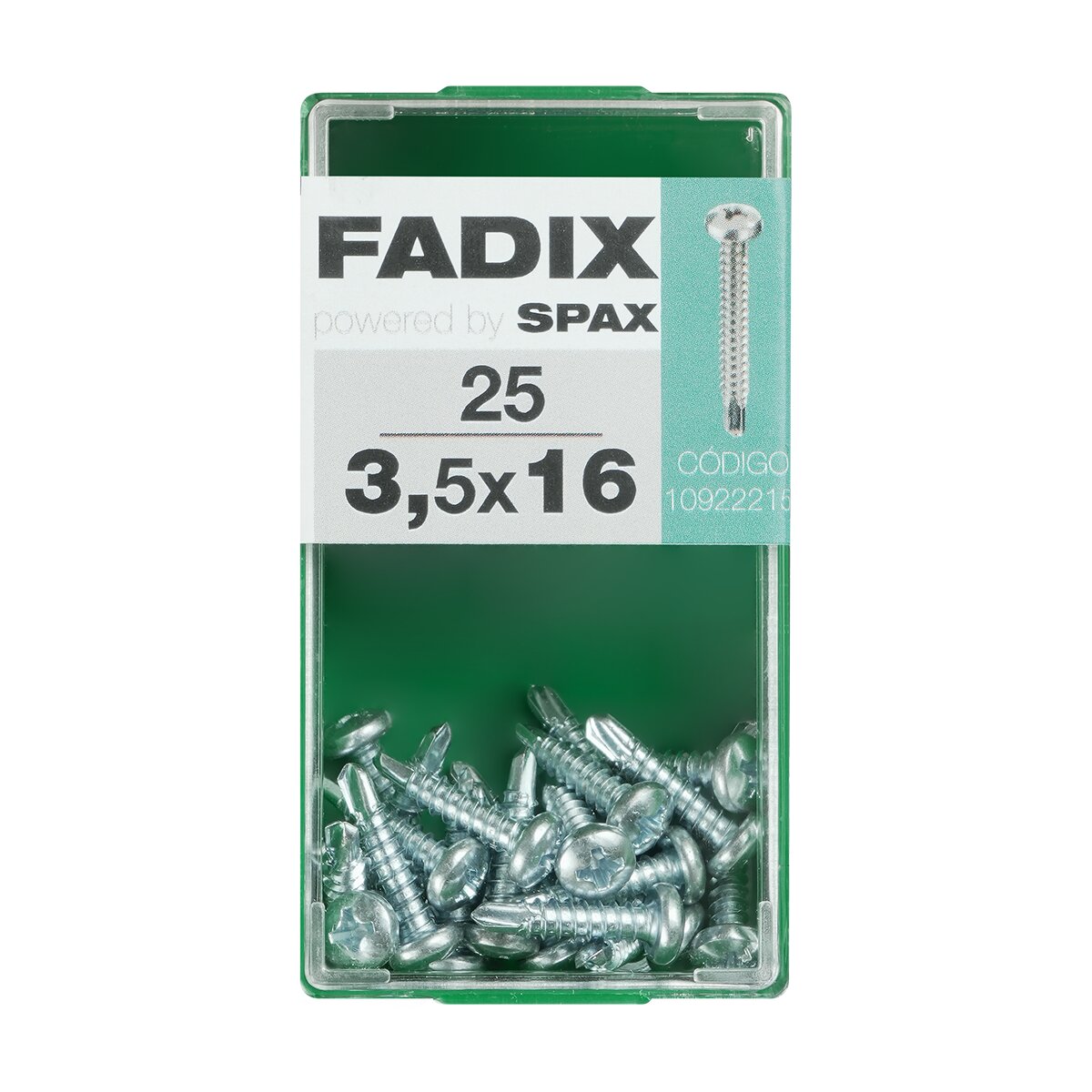 Imagen 0 de Tornillo Roscachapa Cabeza Redonda Ø3,5 x 16 mm - Caja 25 Uds